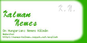 kalman nemes business card