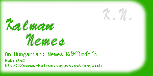 kalman nemes business card